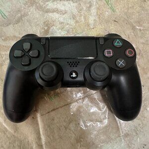 Official Sony PlayStation PS4 Dualshock 4 Black Wireless Controller Not Tested